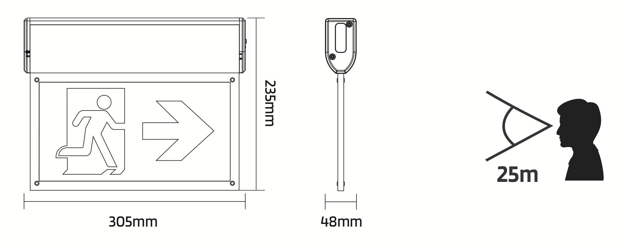 HYPERION – Surface Mounted or Suspended Emergency Exit with Hanging Blade