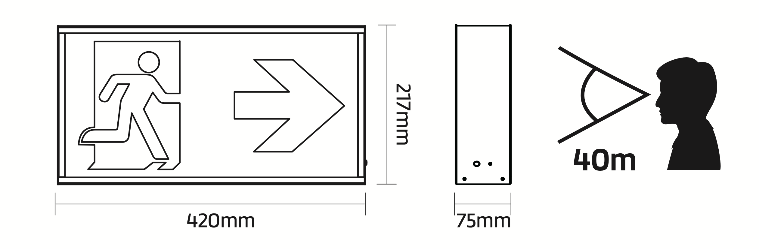 TELESTO – Surface Mounted or Suspended Emergency Exit