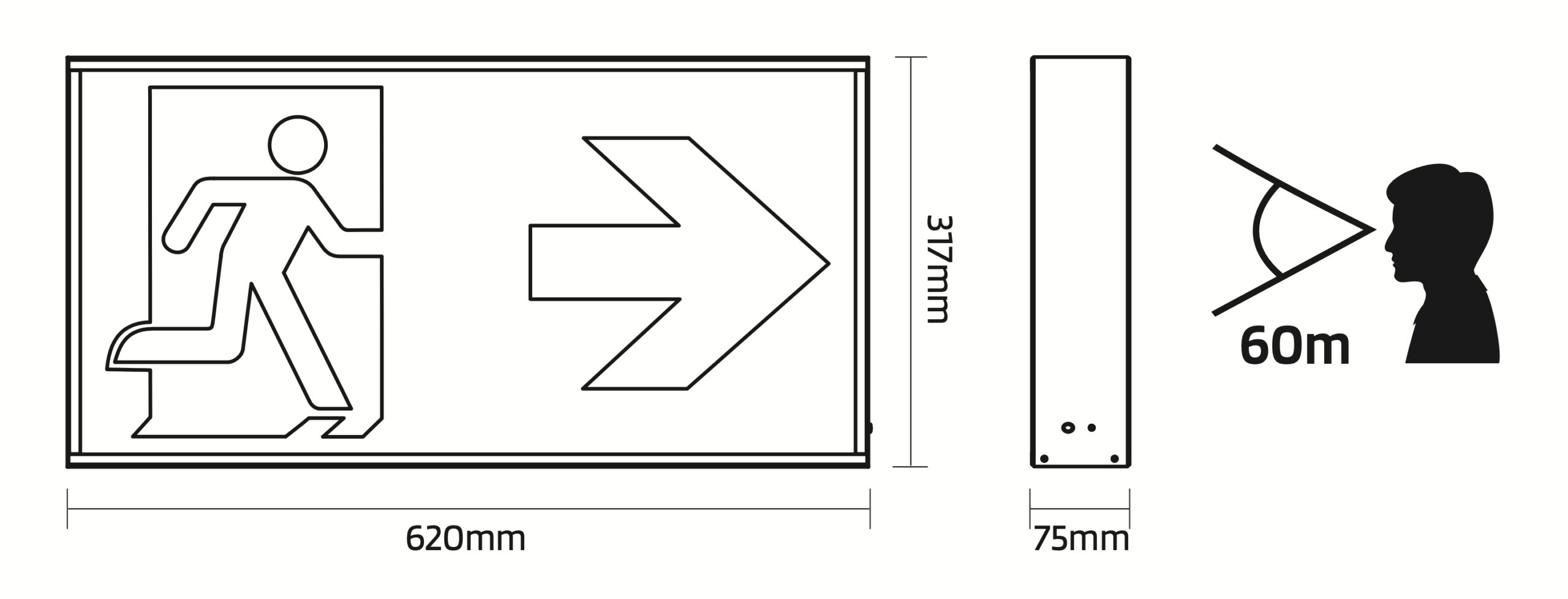 TELESTO – Surface Mounted or Suspended Emergency Exit