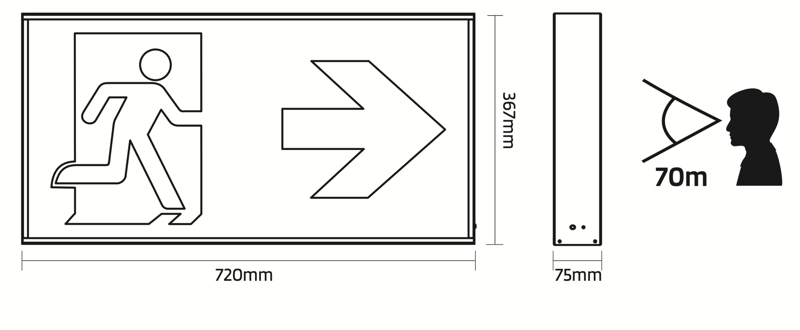 TELESTO – Surface Mounted or Suspended Emergency Exit