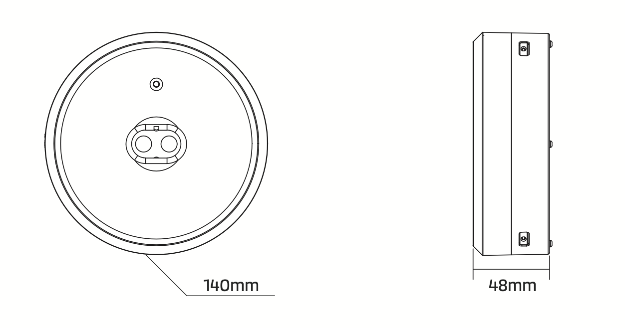 CORDELIA – Surface Mounted Non-Maintained Emergency Downlight