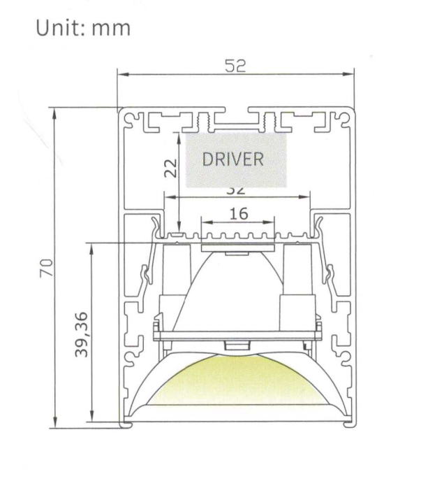 1M-36W-SUS/SM/REC-52X70-SQRE