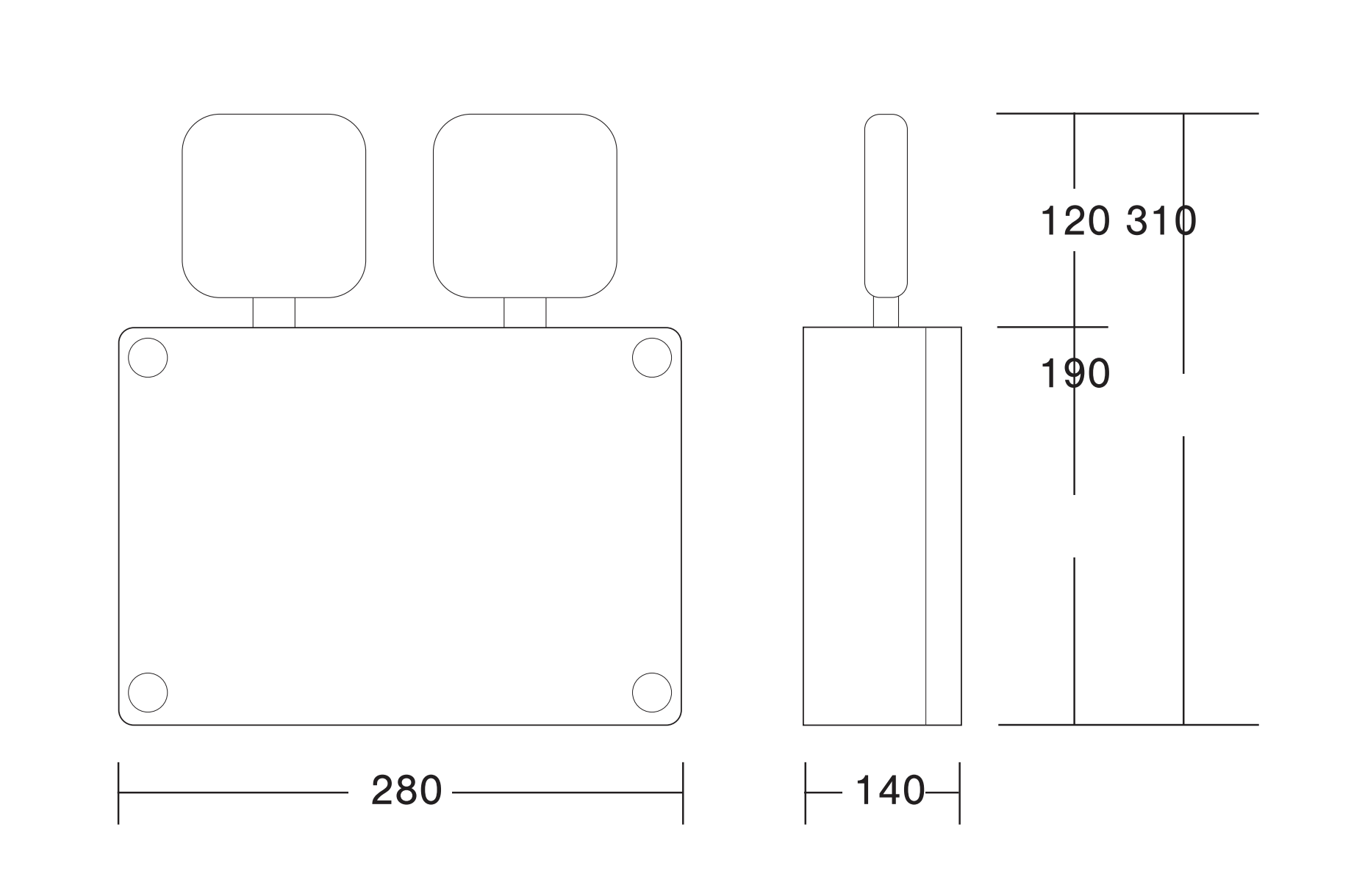 TITAN – IP Rated Twin Emergency Floodlight