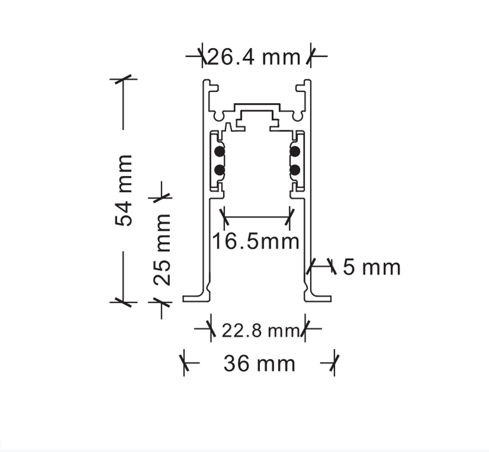 SCILLA 48V Recessed Track